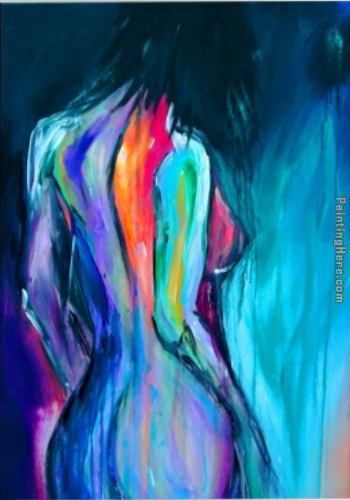 lady's back painting - Unknown Artist lady's back art painting